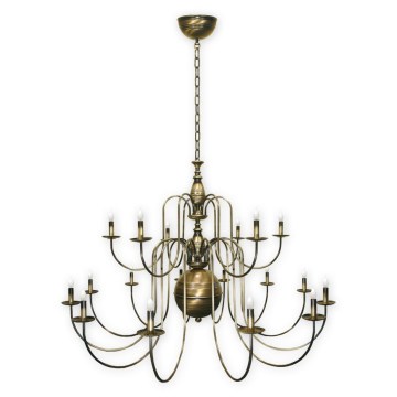 Brilagi - Candelabru suspendat pe lanț OPERA MAX 18xE14/60W/230V alamă