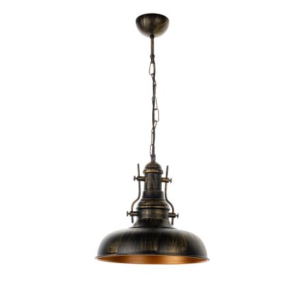 Brilagi - Candelabru suspendat pe lanț PYRONIC 1xE27/40W/230V Ø 32 cm bronz/patină
