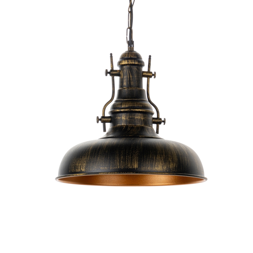 Brilagi - Candelabru suspendat pe lanț PYRONIC 1xE27/40W/230V Ø 32 cm bronz/patină