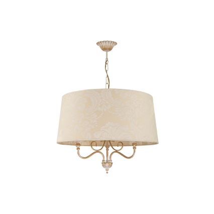 Brilagi - Candelabru suspendat pe lanț SONIA 3xE27/15W/230V Ø 56 cm crem cu patină
