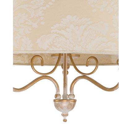 Brilagi - Candelabru suspendat pe lanț SONIA 3xE27/15W/230V Ø 56 cm crem cu patină