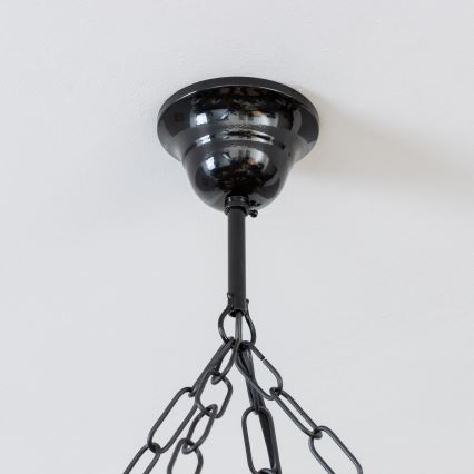 Brilagi - Candelabru suspendat pe lanț TIMONA, 8xE14/40W/230V, Ø 70 cm, fag