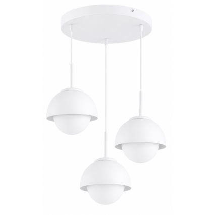 BRILAGI - Candelabru suspendat pe sârmă COSMO 3xE27/60W/230V alb/auriu