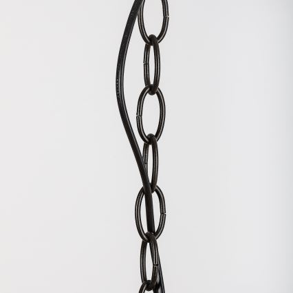 Brilagi - Candelabru Tiffany LUISA cu vitralii, suspendat pe lanț, 2xE27/60W/230V
