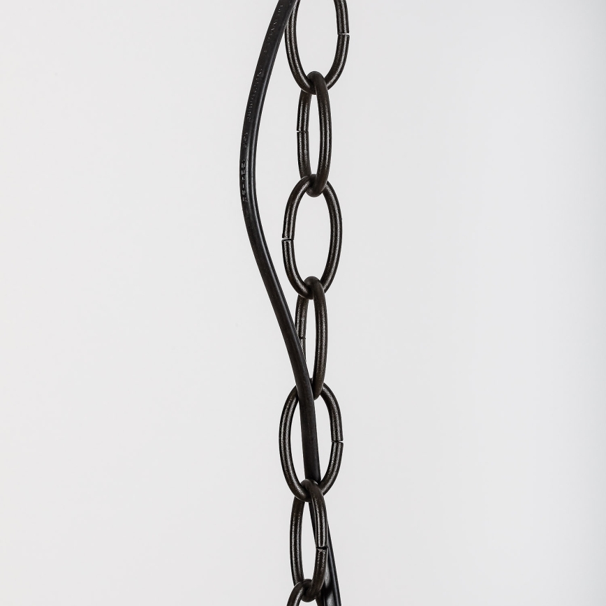Brilagi - Candelabru Tiffany LUISA cu vitralii, suspendat pe lanț, 2xE27/60W/230V