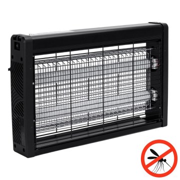 Brilagi - Capcană electrică pentru insecte 2 x UV / 10 W / 230 V, 60 m², neagră