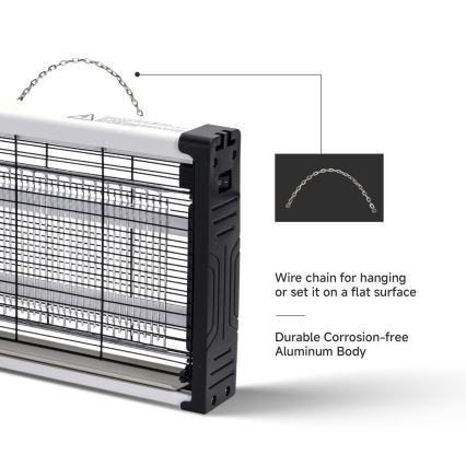 Brilagi - Capcană electrică pentru insecte cu LED UV, 2xLED/3W/230V, 30 m2