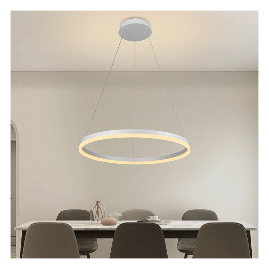 Brilagi CIRCLE – Lustră LED dimabilă pe cablu, 42 W, 230 V, 3000–6500 K, Ø 60 cm, cu telecomandă