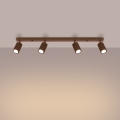 Brilagi - Corp de iluminat cu spoturi CRESTO 4xGU10/10W/230V maro