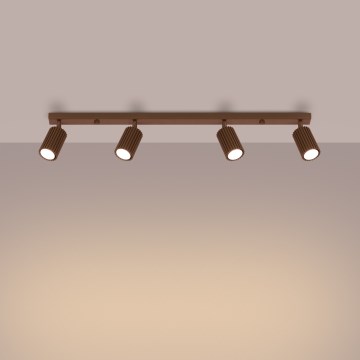 Brilagi - Corp de iluminat cu spoturi CRESTO 4xGU10/10W/230V maro