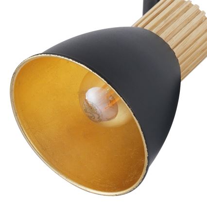 Brilagi - Corp de iluminat cu spoturi ODENSE 4xE14/10W/230V lemn/negru