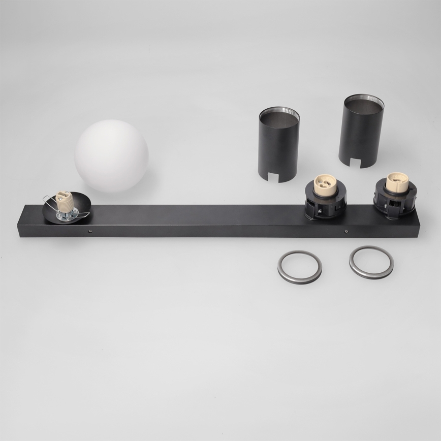 Brilagi - Corp de iluminat cu spoturi SELE BALL 2xGU10/30W/230V + 1xG9/10W negru