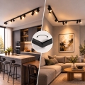 BRILAGI - Corp de iluminat cu spoturi SELE LONG 8xGU10/30W/230V negru
