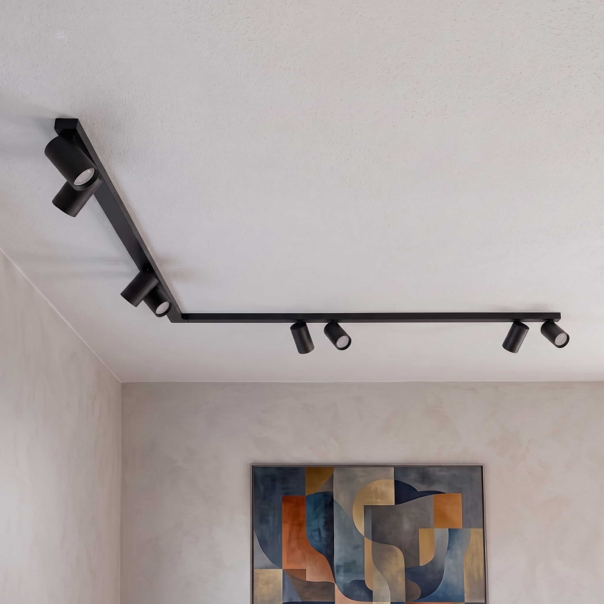 BRILAGI - Corp de iluminat cu spoturi SELE LONG 8xGU10/30W/230V negru
