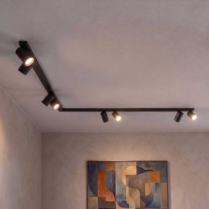 BRILAGI - Corp de iluminat cu spoturi SELE LONG 8xGU10/30W/230V negru