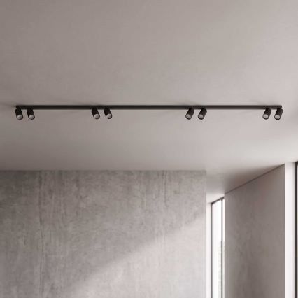 BRILAGI - Corp de iluminat cu spoturi SELE LONG 8xGU10/30W/230V negru