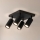Brilagi - Corp de iluminat cu spoturi SELE SQUARE 4xGU10/30W/230V negru