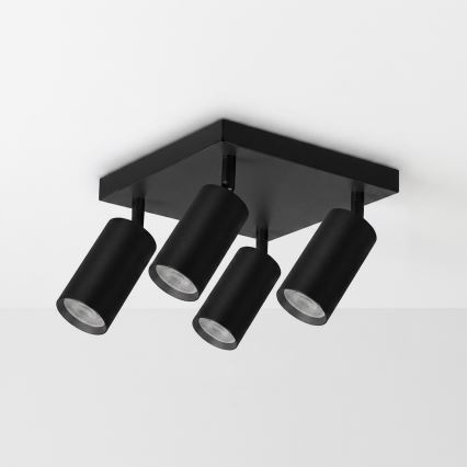 Brilagi - Corp de iluminat cu spoturi SELE SQUARE 4xGU10/30W/230V negru