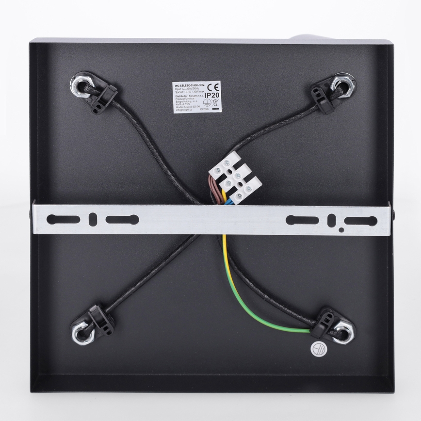 Brilagi - Corp de iluminat cu spoturi SELE SQUARE 4xGU10/30W/230V negru