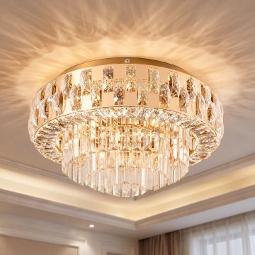 BRILAGI - Corp de iluminat de tavan AURELIA 5xE14/40W/230V diam. 50 cm auriu