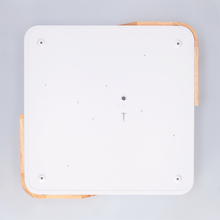 Brilagi - Plafonieră LED dimabilă PILANA LED/48W/230V 3000-6500K stejar/alb 42x42 cm + telecomandă
