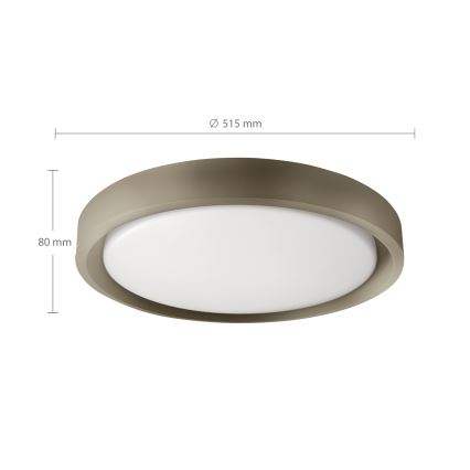 Brilagi - Plafonieră LED dimabilă MATTEO LED/60W/230V 3000-6500K Ø 51,5 cm taupe + telecomandă