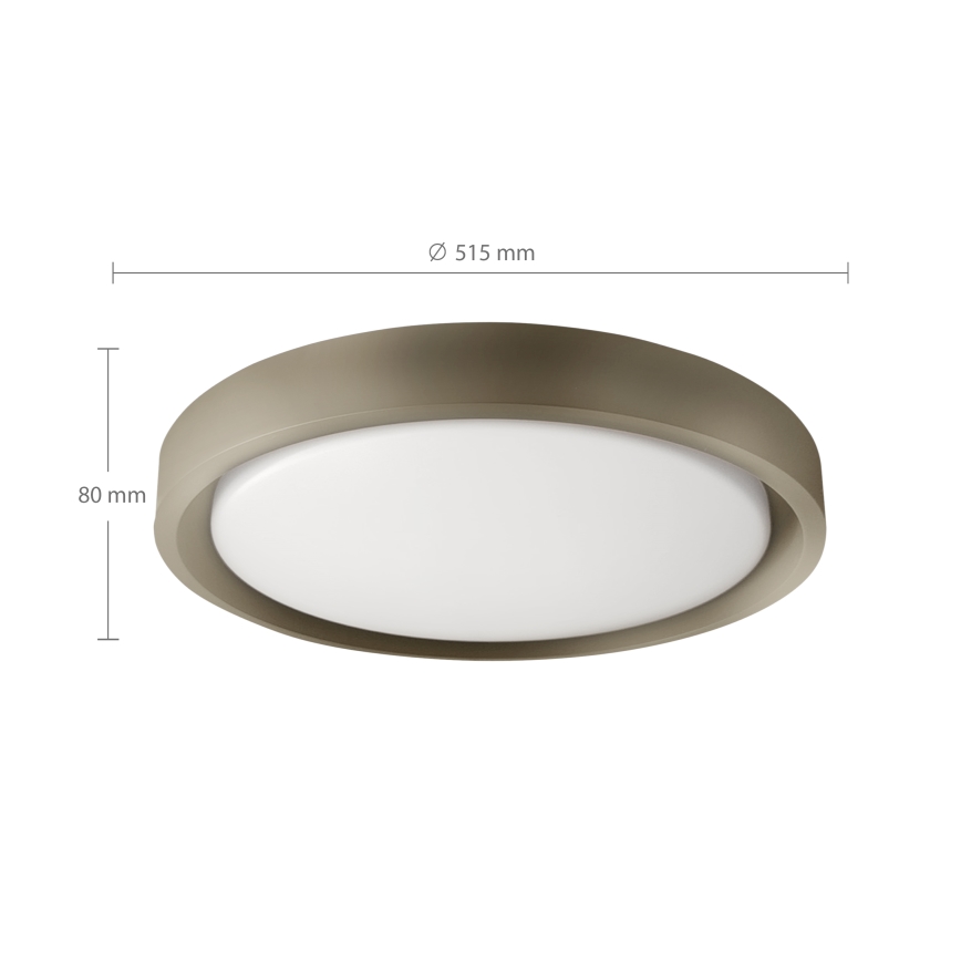 Brilagi - Plafonieră LED dimabilă MATTEO LED/60W/230V 3000-6500K Ø 51,5 cm taupe + telecomandă