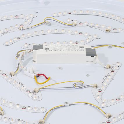 Brilagi - Plafonieră LED dimabilă WOODROUND LED/40W/230V 3000-6000K Ø 60 cm lemn CRI 90 + telecomandă