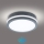 Brilagi - Corp de iluminat exterior cu senzor BENE LED/18W/230V diam. 22 cm antracit IP54