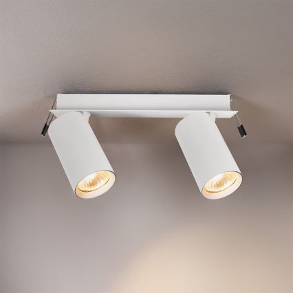 Brilagi - Corp de iluminat încastrat SELE 2xGU10/30W/230V alb