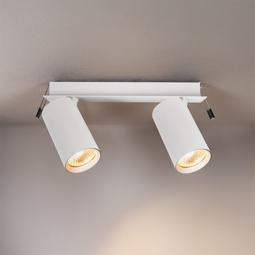 Brilagi - Corp de iluminat încastrat SELE 2xGU10/30W/230V alb