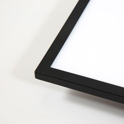 Brilagi - Plafonieră LED reglabilă SLIMFRAME, 25 W, 230 V, 30 x 30 cm, 3000–6000 K, neagră, cu telecomandă