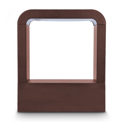 Brilagi - Aplică de perete pentru exterior BARI LED/7W/230V 3000/4000/6000K maro IP54