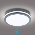 Brilagi - Corp de iluminat LED de exterior BENE cu senzor, LED 24W, 230V, Ø 26 cm, antracit, IP54