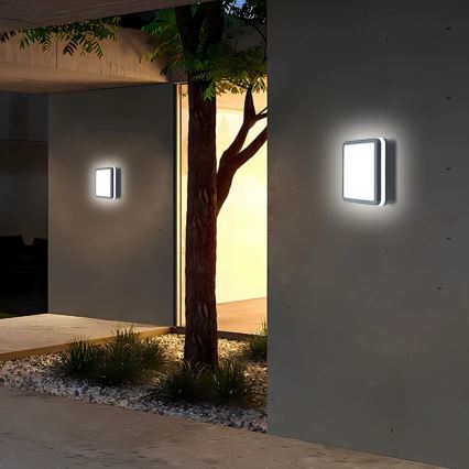 Brilagi - Lampă LED de exterior cu senzor BENE LED/18W/230V 22x22 cm antracit IP54