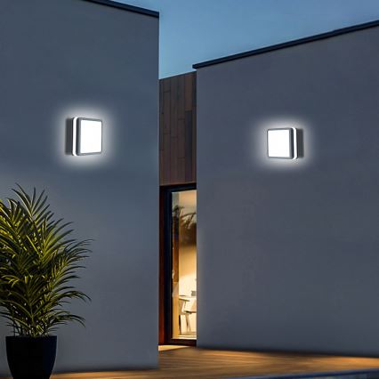 Brilagi - Lampă LED de exterior cu senzor BENE LED/18W/230V 22x22 cm antracit IP54
