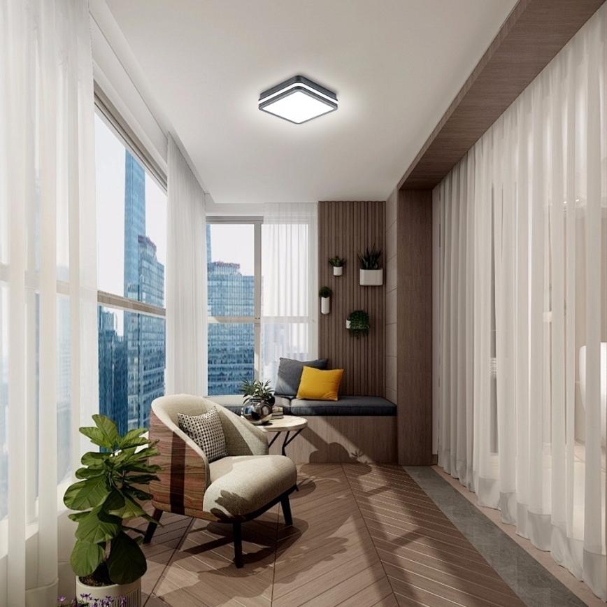 Brilagi - Lampă LED de exterior cu senzor BENE LED/18W/230V 22x22 cm antracit IP54
