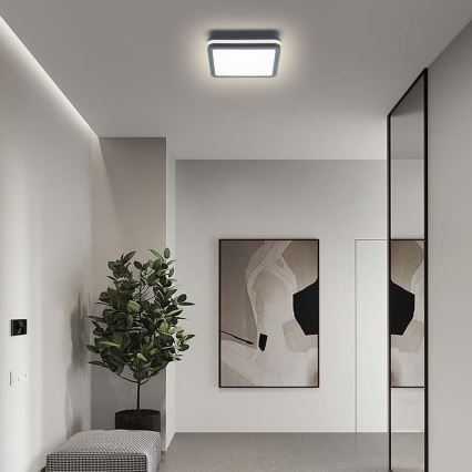Brilagi - Lampă LED de exterior cu senzor BENE LED/18W/230V 22x22 cm antracit IP54