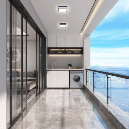 Brilagi - Lampă LED de exterior cu senzor BENE LED/18W/230V 22x22 cm antracit IP54