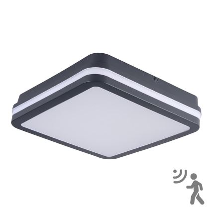 Brilagi - Corp de iluminat LED de exterior cu senzor de mișcare BENE LED/24W/230V 26x26 cm antracit IP54