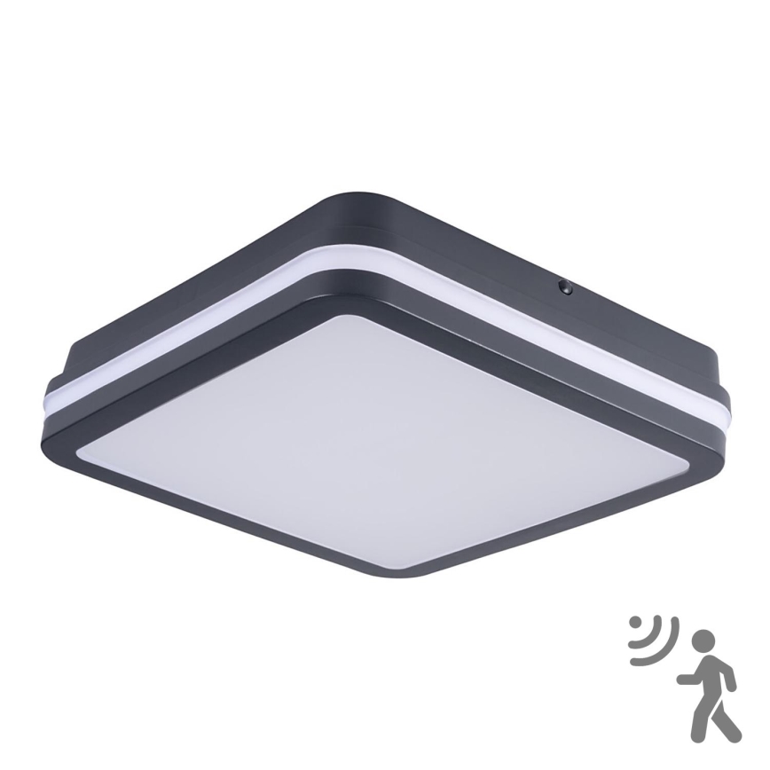 Brilagi - Corp de iluminat LED de exterior cu senzor de mișcare BENE LED/24W/230V 26x26 cm antracit IP54