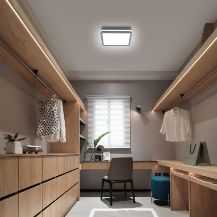 Brilagi - Corp de iluminat LED de exterior cu senzor de mișcare BENE LED/24W/230V 26x26 cm antracit IP54