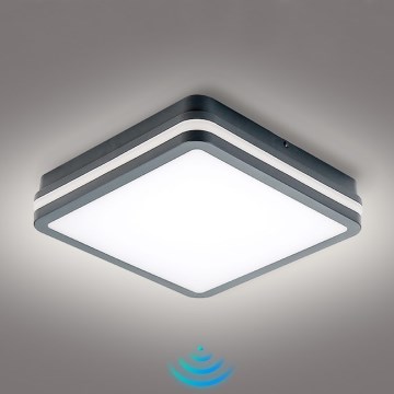 Brilagi - Corp de iluminat LED de exterior cu senzor de mișcare BENE LED/24W/230V 26x26 cm antracit IP54