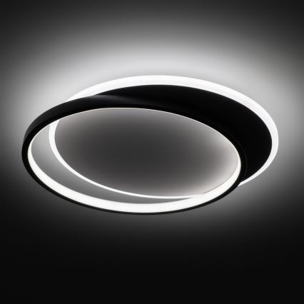 Brilagi - Plafonieră LED dimabilă FLARE LED/48W/230V 3000-6000K 39,5x45 cm alb/negru + telecomandă
