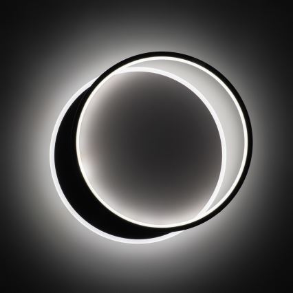 Brilagi - Plafonieră LED dimabilă FLARE LED/48W/230V 3000-6000K 39,5x45 cm alb/negru + telecomandă