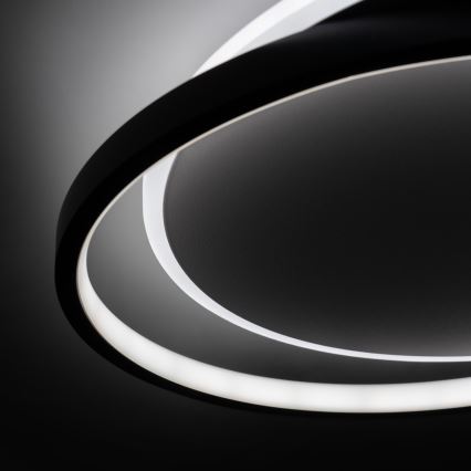 Brilagi - Plafonieră LED dimabilă FLARE LED/48W/230V 3000-6000K 39,5x45 cm alb/negru + telecomandă