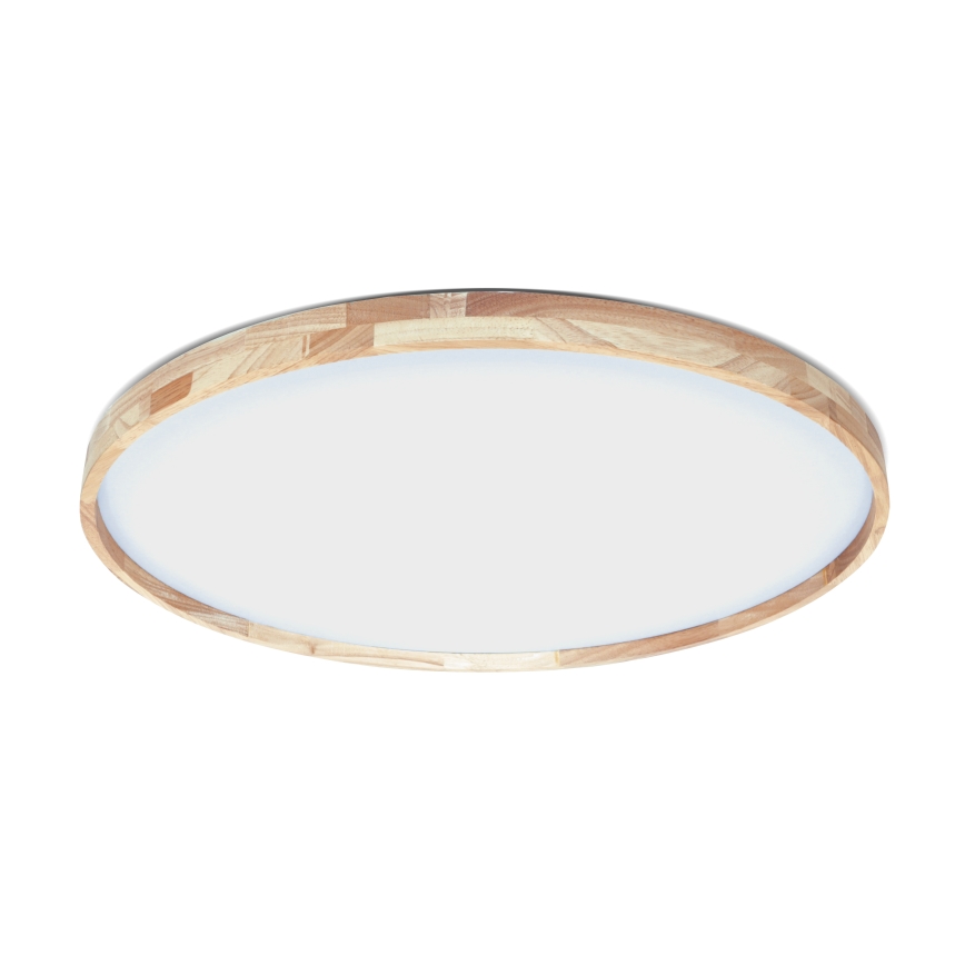 Brilagi - Plafonieră LED dimabilă ALSON, 72 W, 230 V, 3000–6500 K, stejar, Ø 78 cm + telecomandă