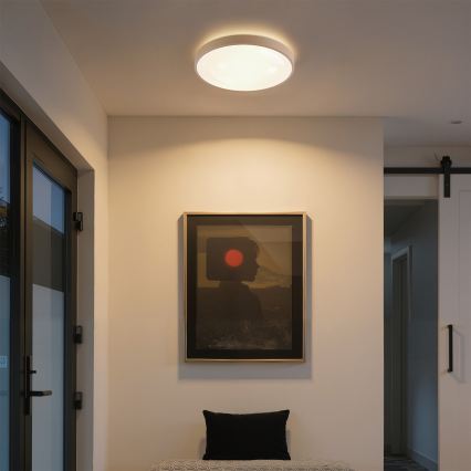 Brilagi - Plafonieră LED dimmabilă GLASS POOL DOUBLE LED/48W/230V 3000-6000K 40 cm bej + telecomandă