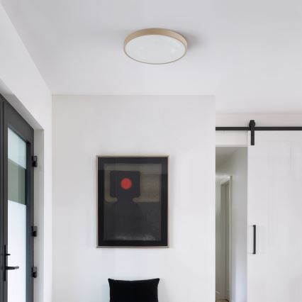 Brilagi - Plafonieră LED dimmabilă GLASS POOL DOUBLE LED/48W/230V 3000-6000K 40 cm bej + telecomandă