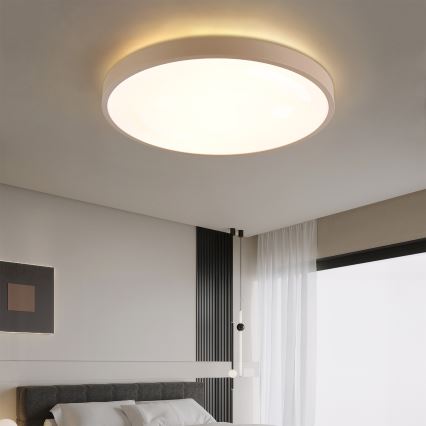 Brilagi - Plafonieră LED dimabilă GLASS POOL DOUBLE LED/80W/230V 3000-6000K 60 cm bej + telecomandă
